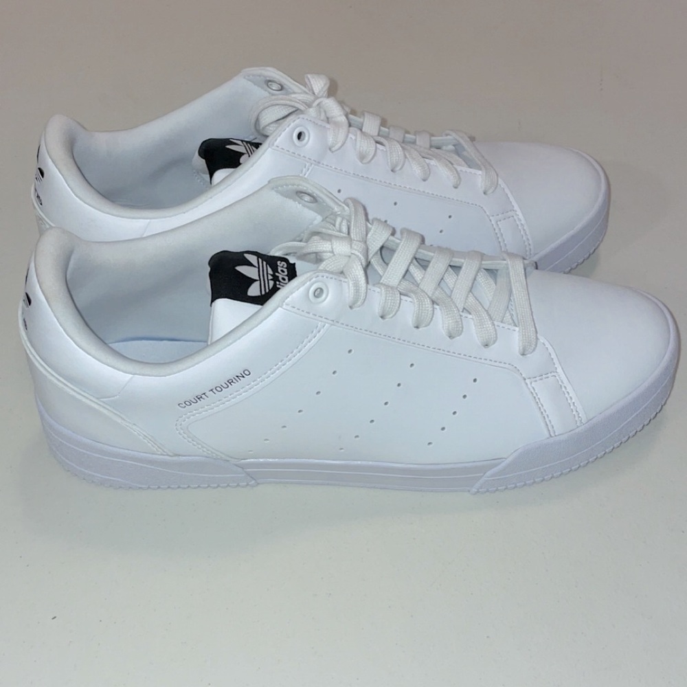 Adidas Originals Court Tourino Bold White Ivory Men’s sneakers Size 12